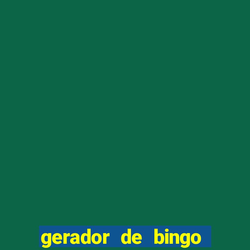 gerador de bingo cha de bebe